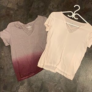 American Eagle cross shirts